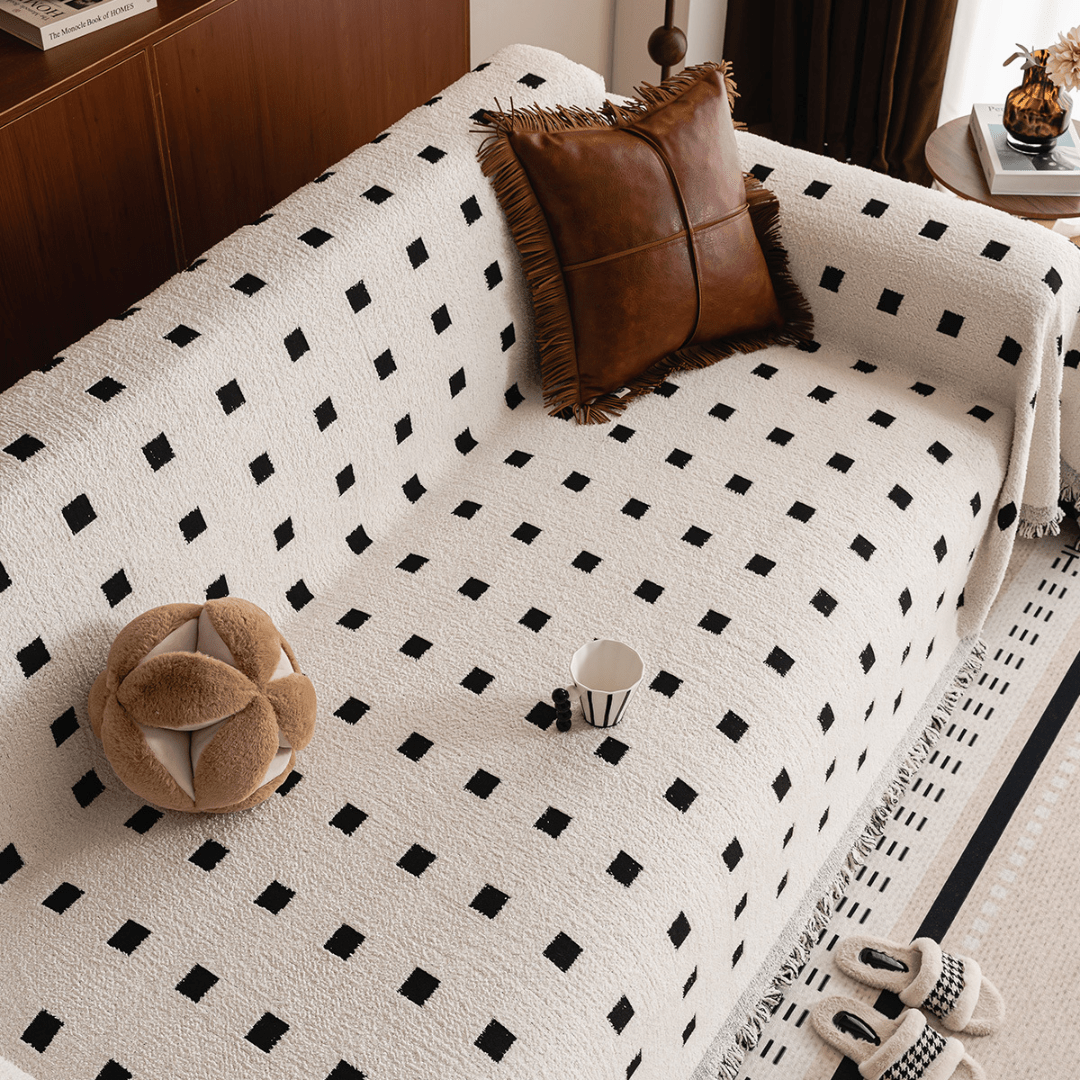 Multi-Purpose Plush Chenille Anti-Slip Full Sofa Cover