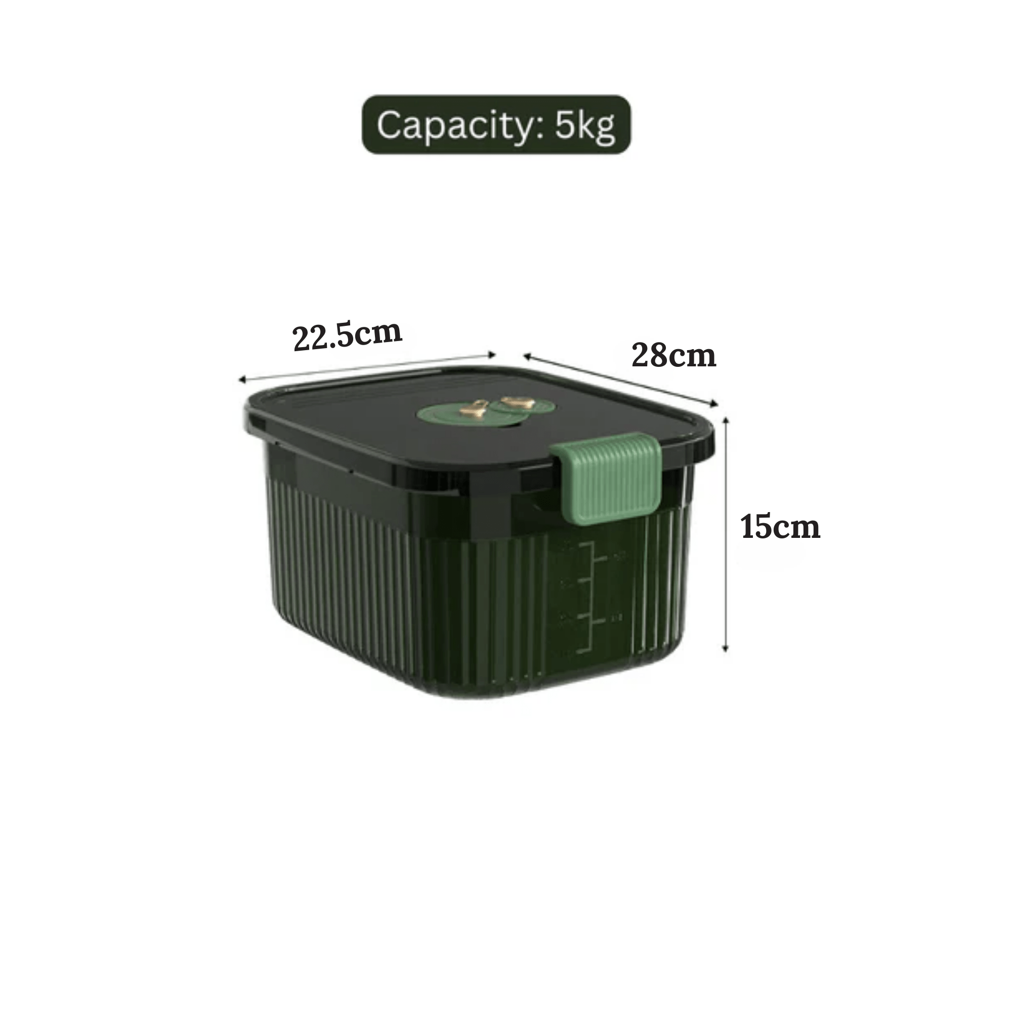 Multi-Purpose Plastic Airtight Food Storage Container With Lid(5Kg)