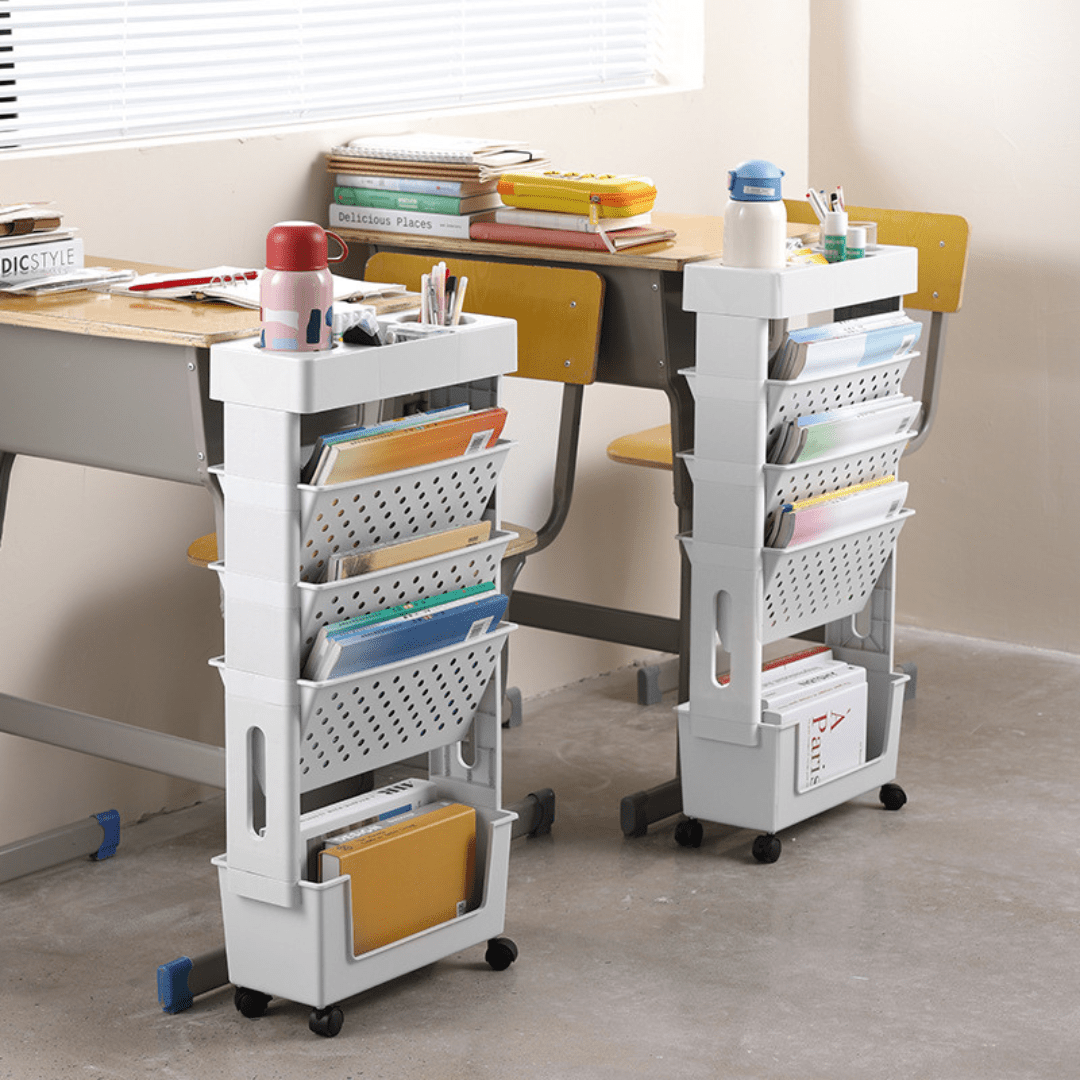 Multi-Purpose Space-Saving Dual Access Book & Stationery Organizer(78cm)