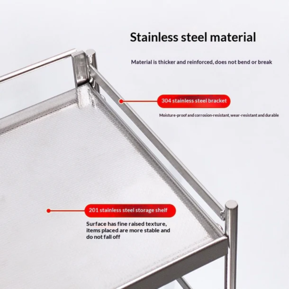 Space-Saving Stainless Steel Seasoning Storage Stand