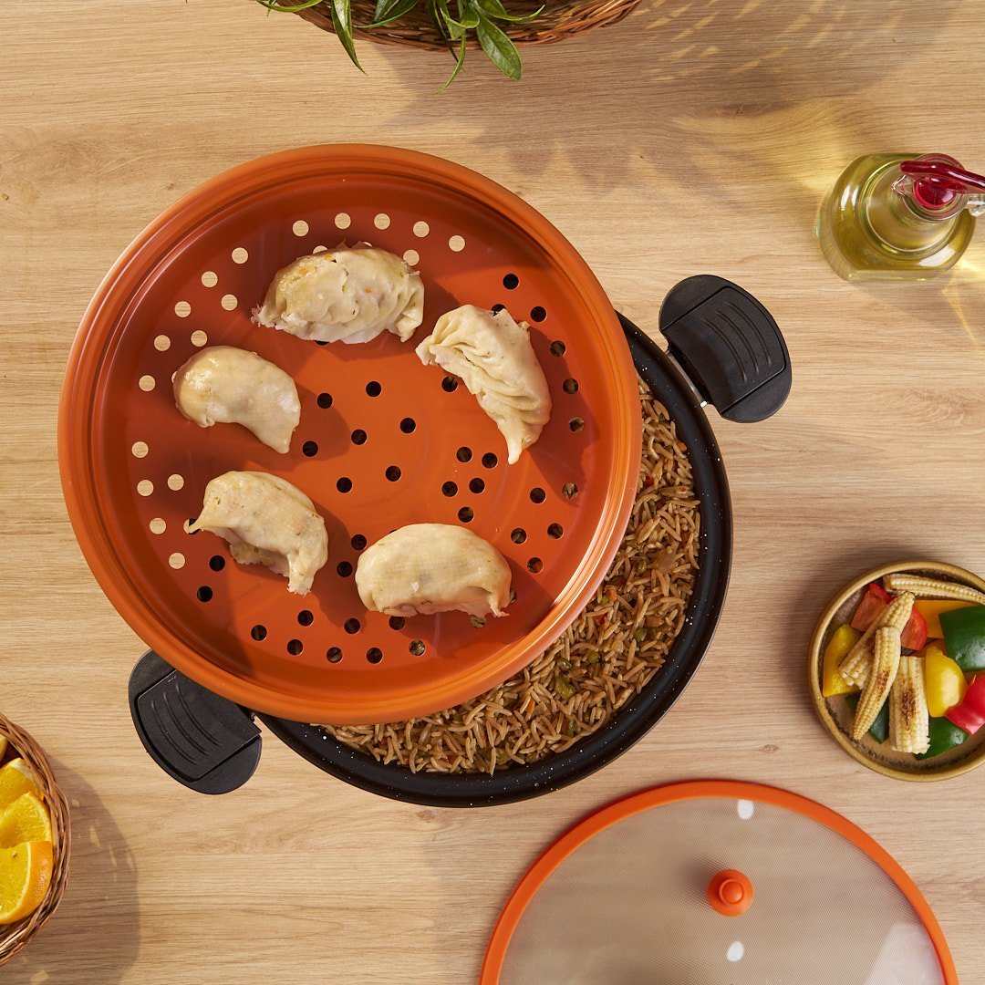 Pumpkin Micro Pressure Pot With Steamer