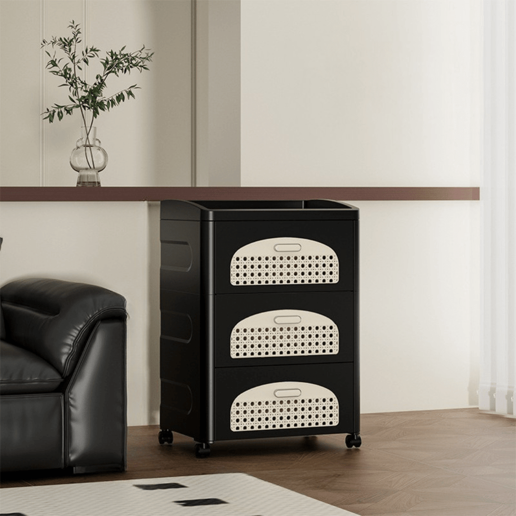 Multipurpose Movable Storage Drawer Cabinet With Wheels