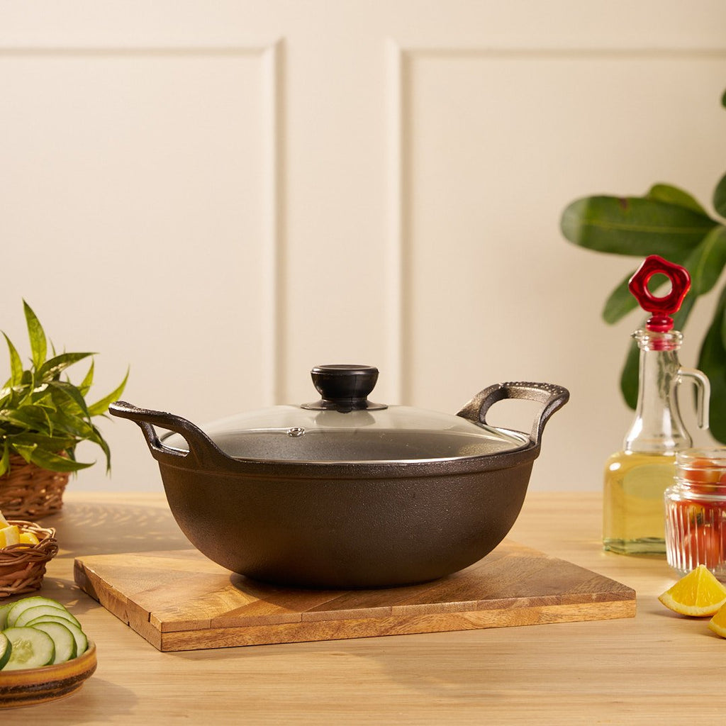 Cast Iron Gourmet Cooking Kadai