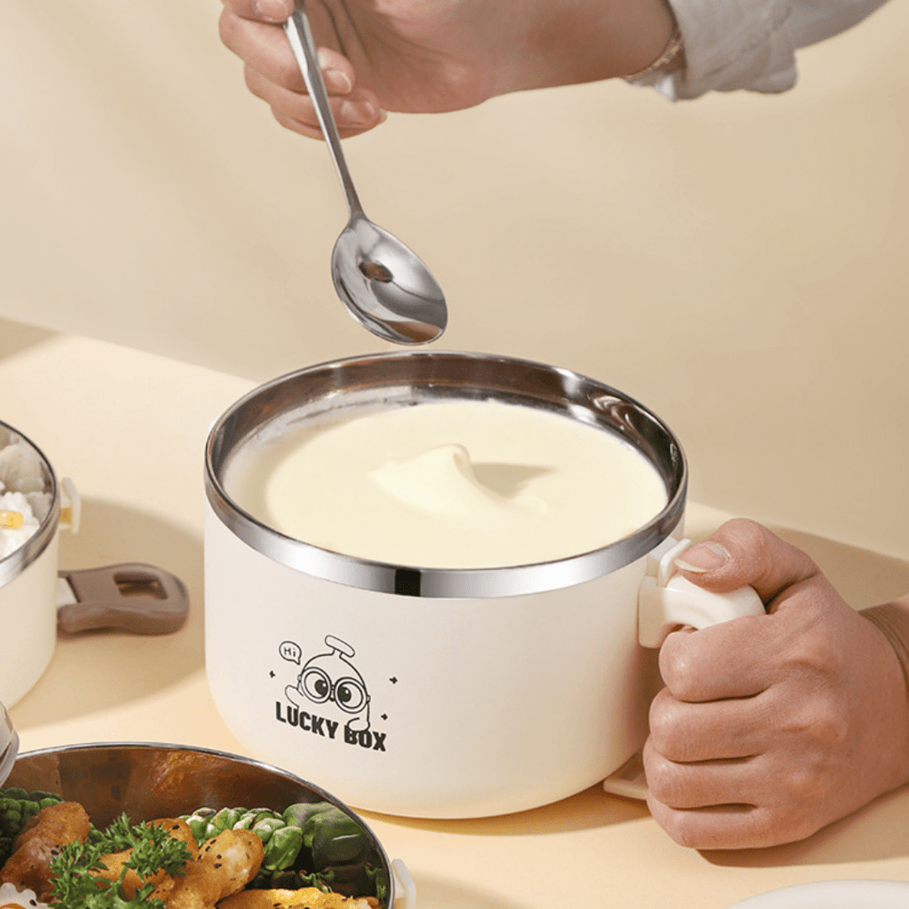 Multi-Compartment Stainless Steel Insulated Lunch Box