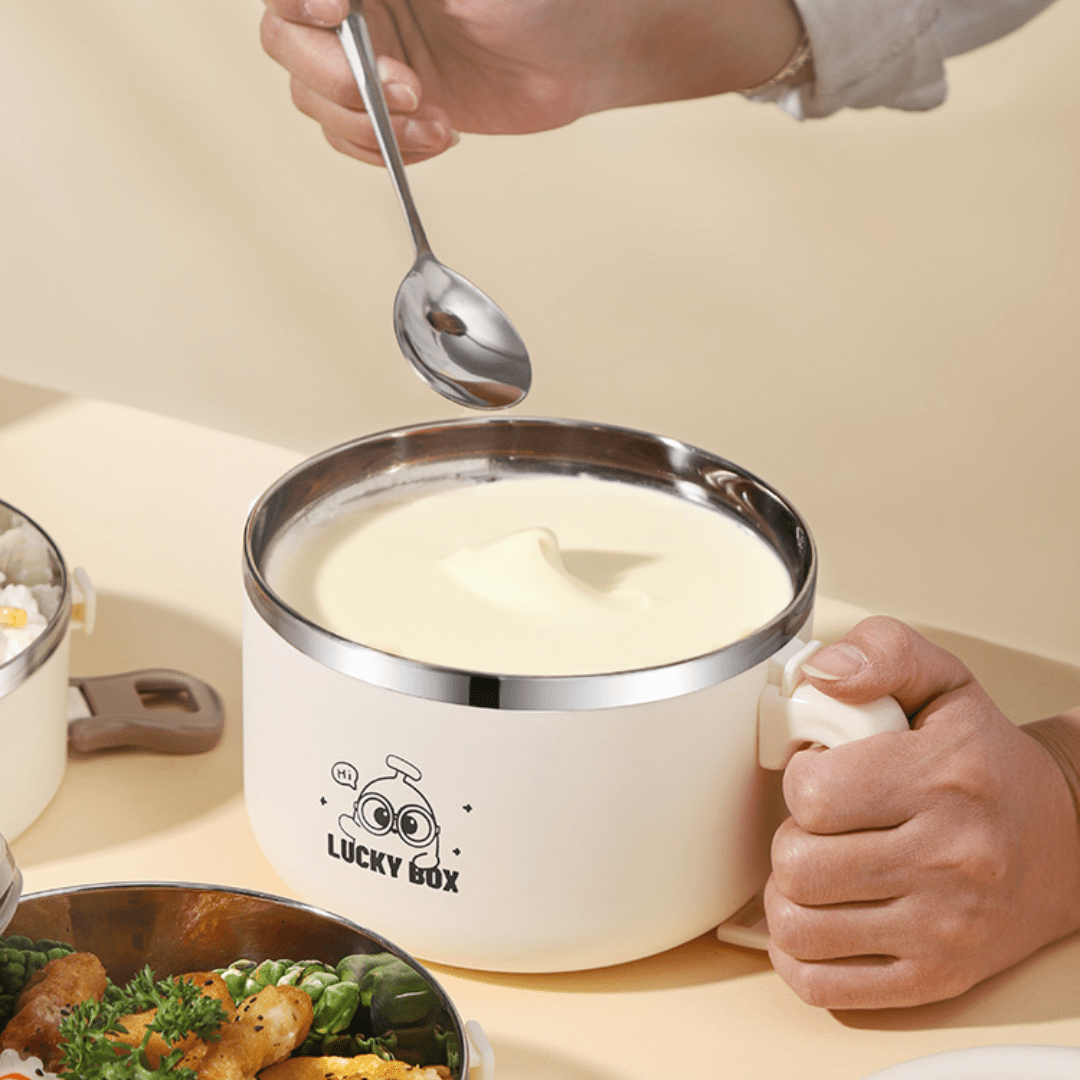 Multi-Compartment Stainless Steel Insulated Lunch Box