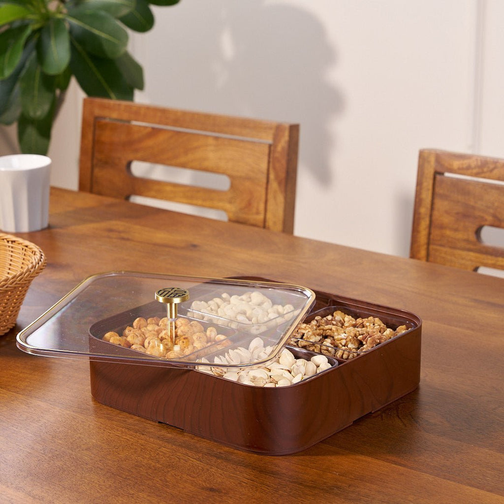 Moisture-Proof Wooden Serving Tray (Single Layer)