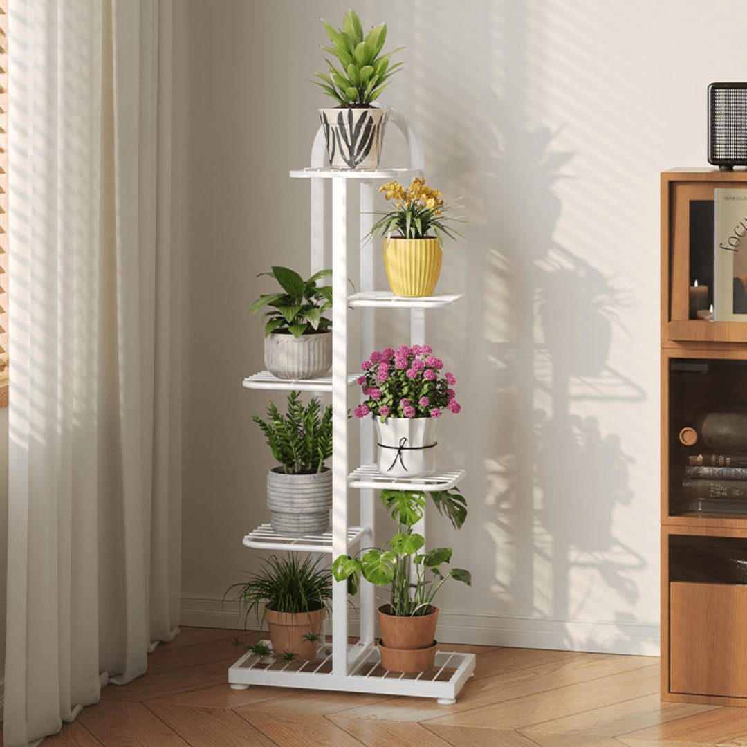 Multi-Layer Floor Standing Metal Flower Plant Stand
