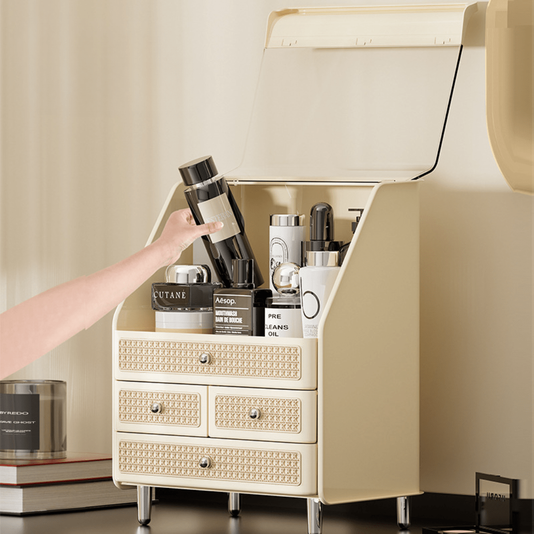 Multi-Layer Drawer Organizer Box for Cosmetics & Jewelry Storage