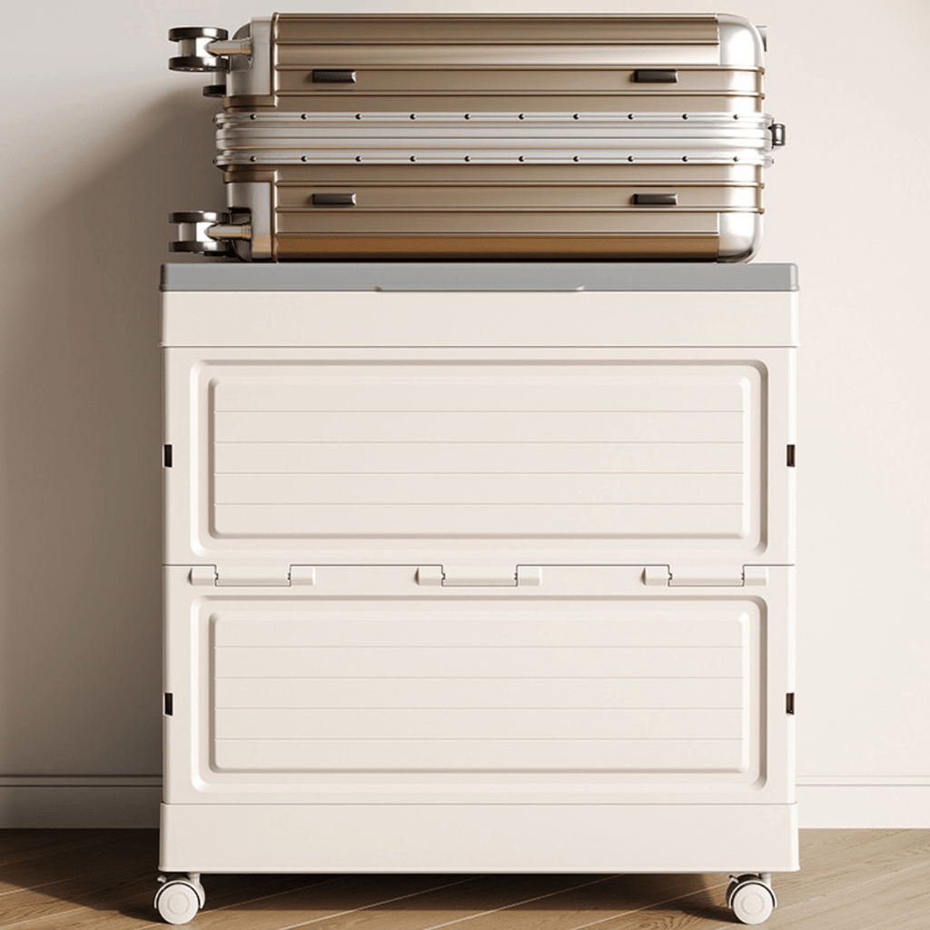 Multi-Purpose Foldable Storage Box With Lid And Wheels