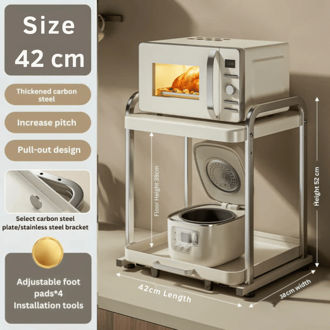 Multifunctional Pull-Out Rack For Kitchen Appliances