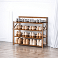 Multi-Use Foldable Wooden Shoe Storage Shelf (68cm)
