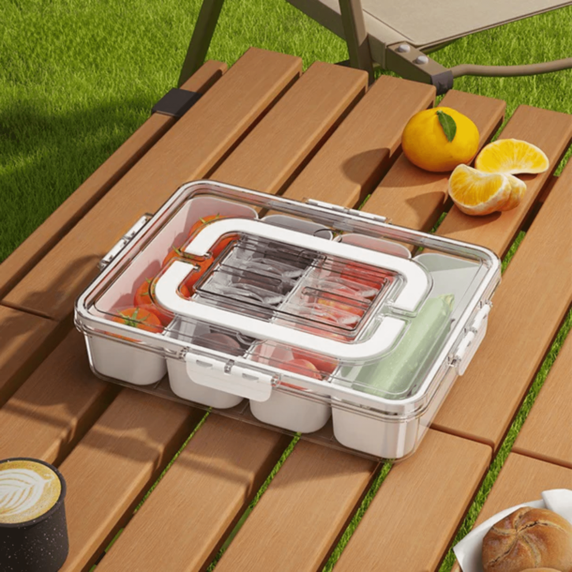 Portable Grid Food Storage Box