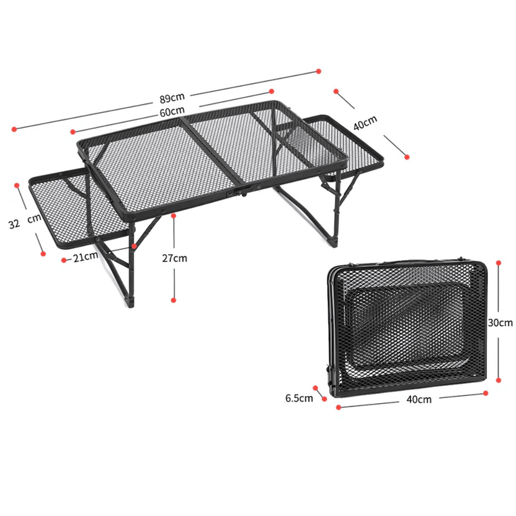 Easy Carry Foldable Campfire Dining Table