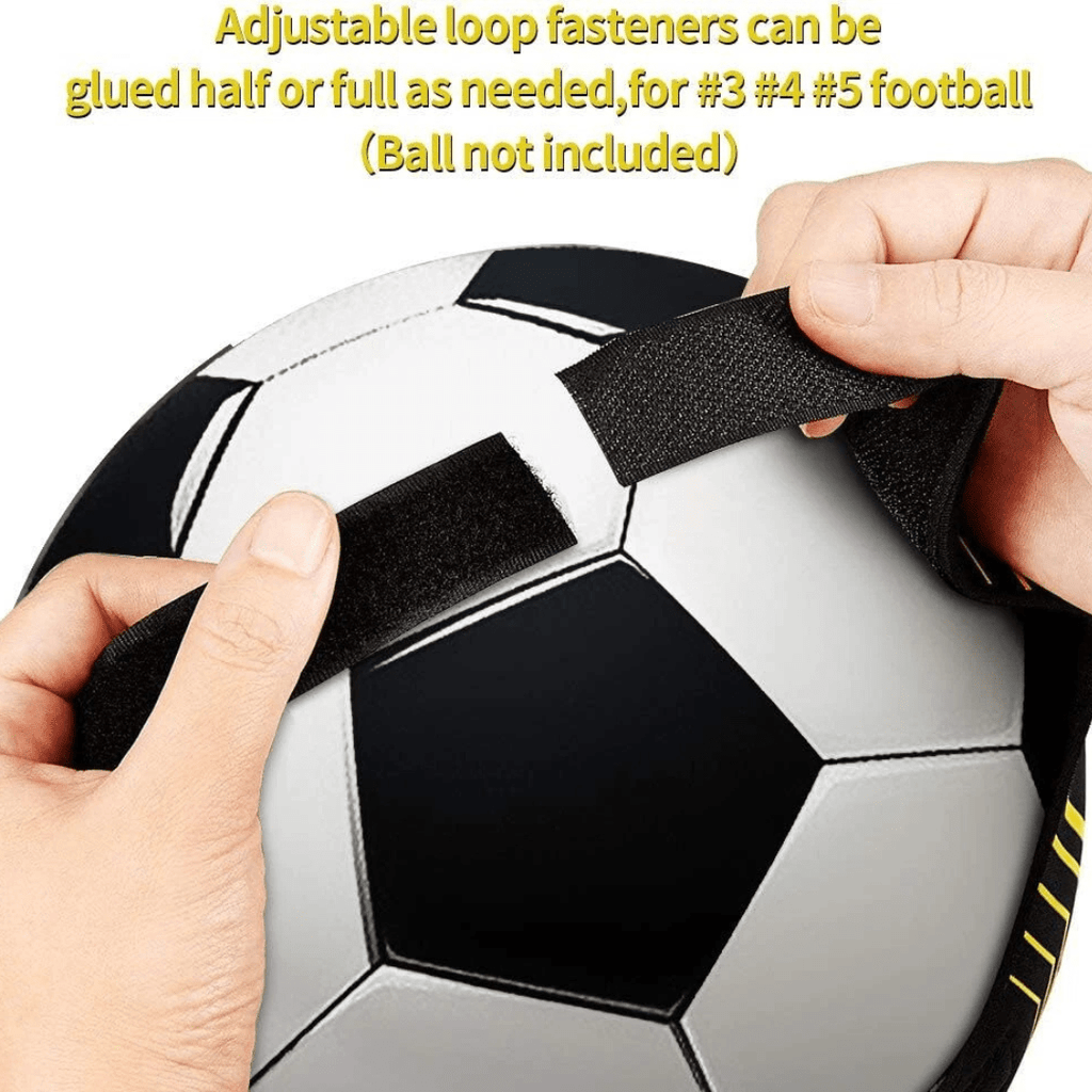 Solo Football Trainer with Adjustable Elastic Kick Strap