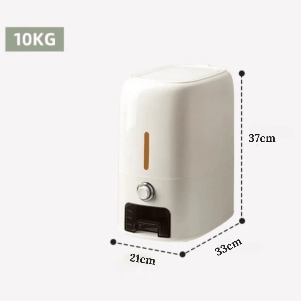 Multi-Purpose Airtight Rice Storage Container with Measuring Cup(10kg)