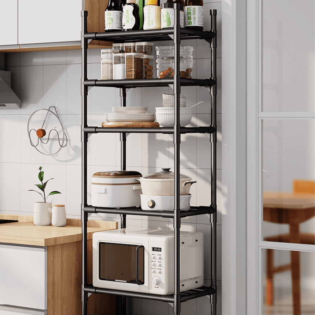 Multi-Layer Kitchen Storage Trolley Rack with Wheels