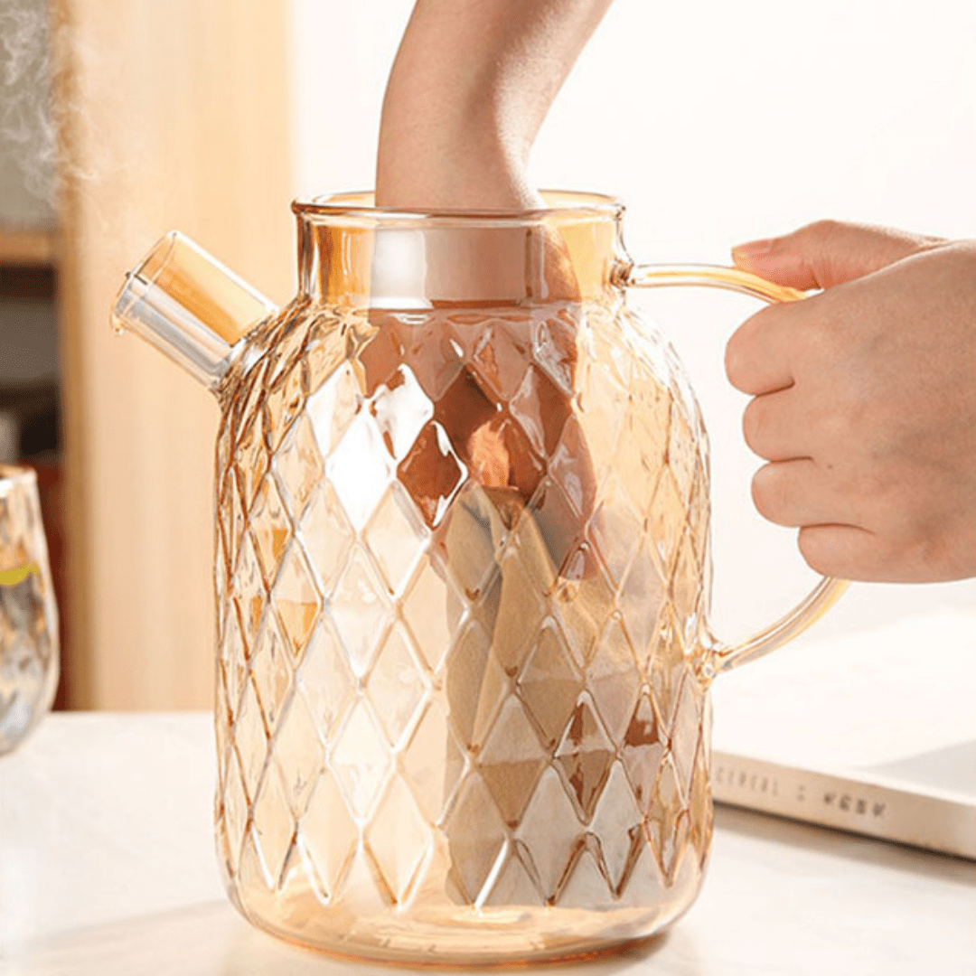 Multi-Purpose Borosilicate Glass Beverage Kettle With Lid