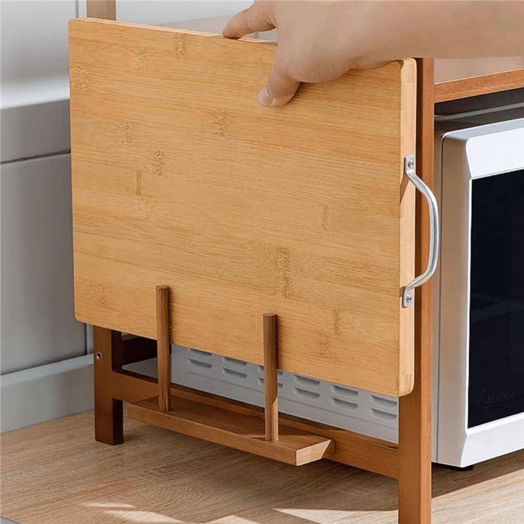 Multi-Tier Bamboo Storage Shelf Storage Organizer (55cm)