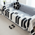 Blue Elegance Chenille Sofa Cover