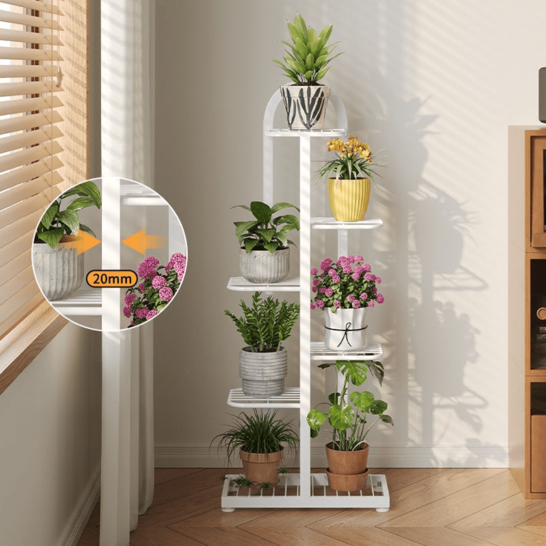 Multi-Layer Floor Standing Metal Flower Plant Stand