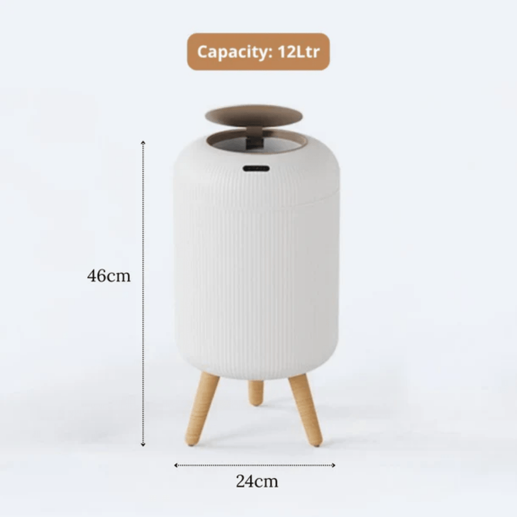 Premium Trash Can with Foot for Bedroom & Hall