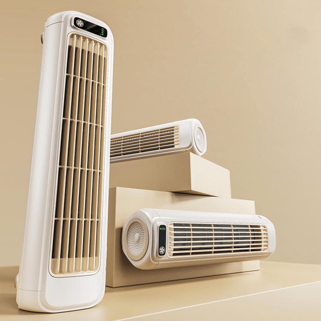 Magnetic Suspension Wall-Mount & Standing Fan with Quiet Cooling