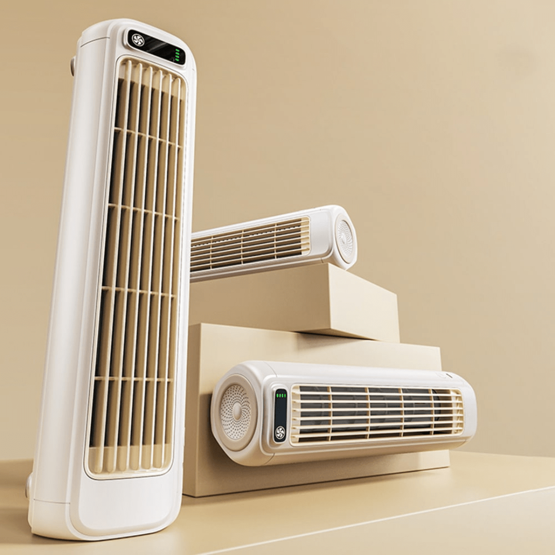 Magnetic Suspension Wall-Mount & Standing Fan with Quiet Cooling