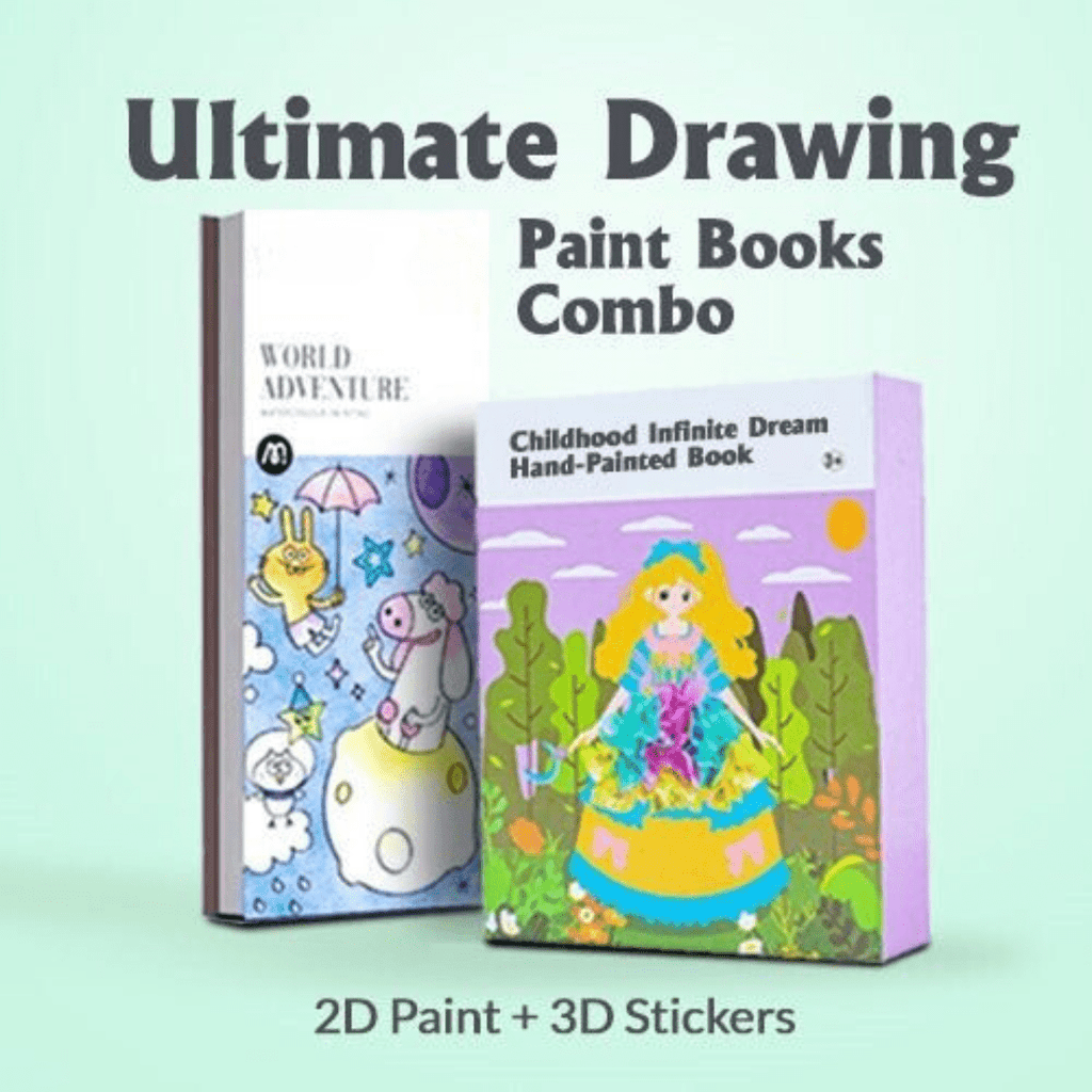 Childhood Infinite Dream Hand-Painted Book + Free Painting Book