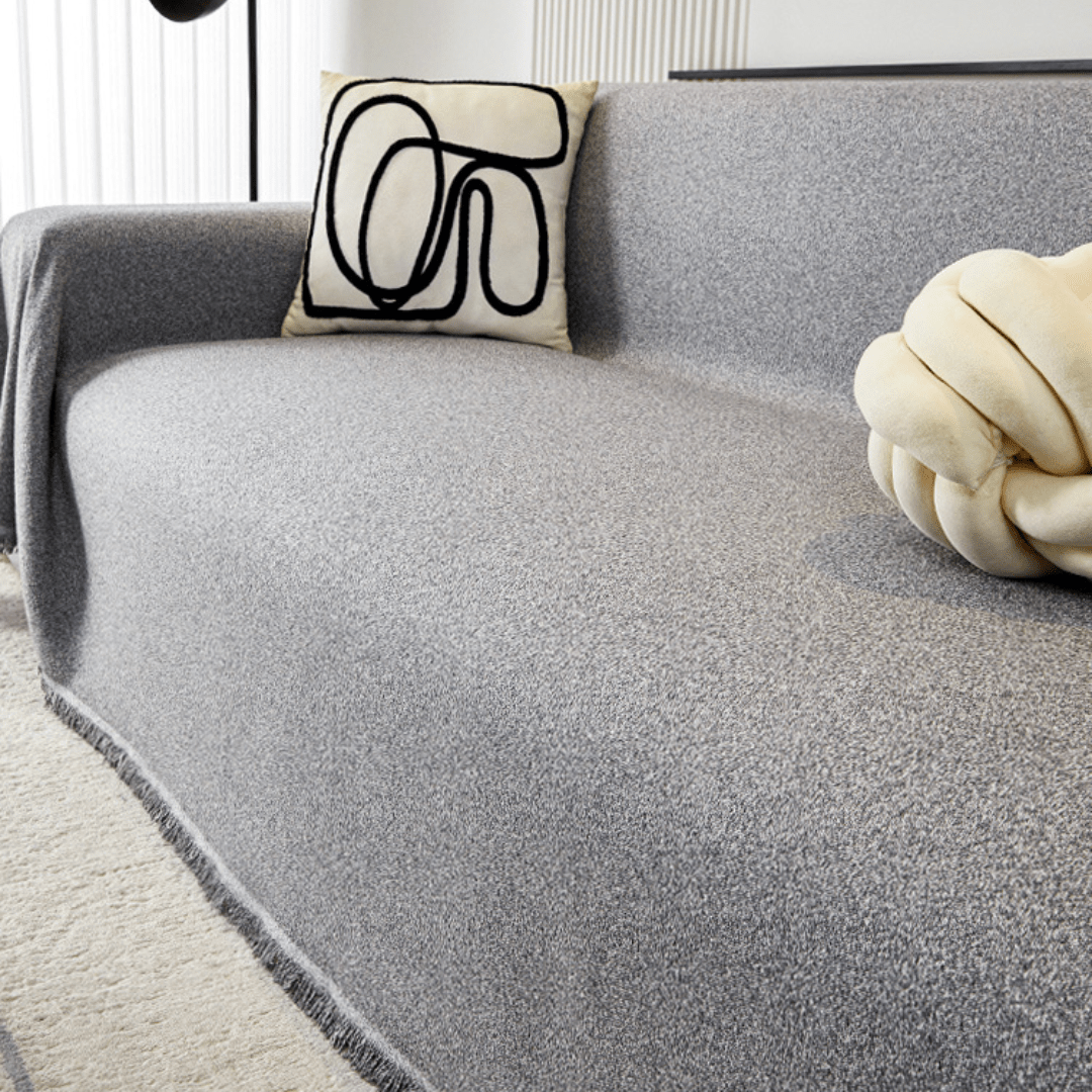 Grey Elegance Elegance Chenille Sofa Cover