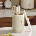 Ergonomic Stainless Steel Kitchen Knife Set with Holder