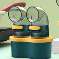 Transparent Plastic Seasoning Jar with Press Button Salt Dispenser