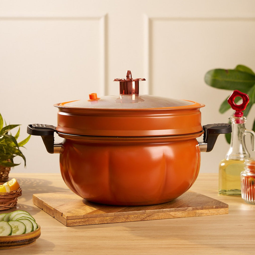 Pumpkin Micro Pressure Pot With Steamer