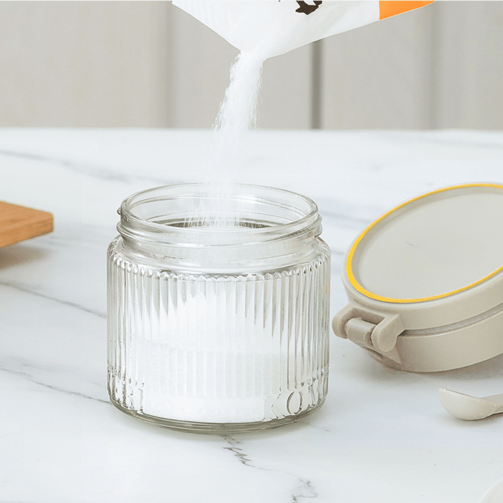 Multi-Purpose Airtight Mini Glass Containers with Spoon (300 ml)