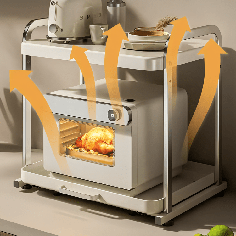 Multifunctional Pull-Out Rack For Kitchen Appliances
