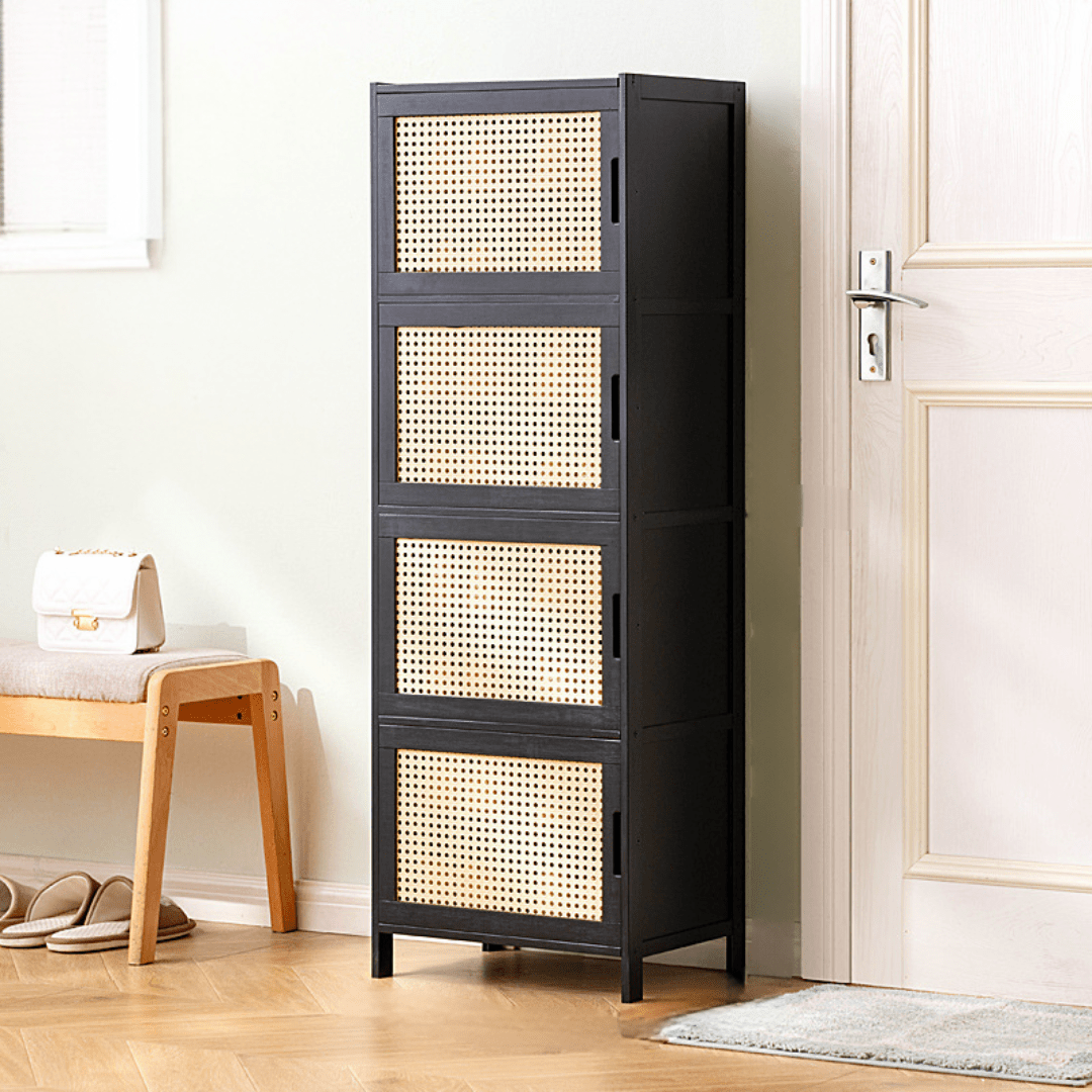 Multi-Purpose Bamboo Wood Storage Cabinet (43cm)