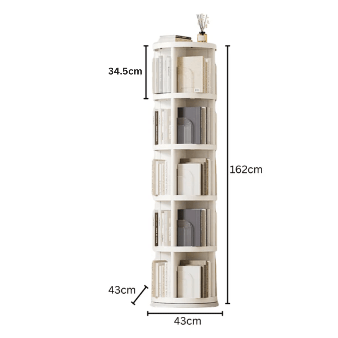 Multi-Tier Plastic Book Storage Cabinet(43cm)