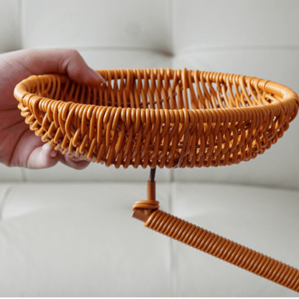 Handwoven Imitation Rattan Fruit Storage Basket