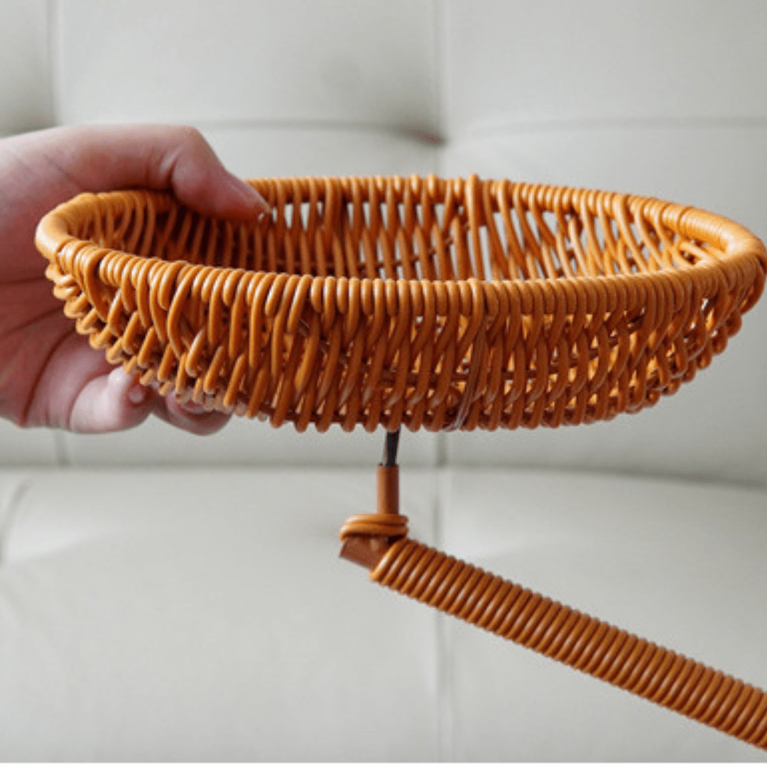 Handwoven Imitation Rattan Fruit Storage Basket