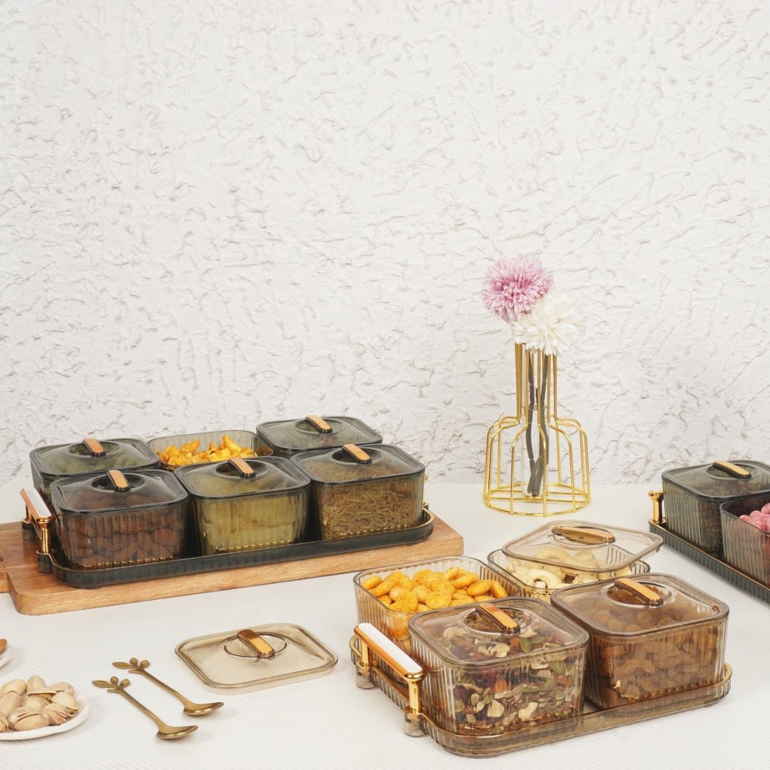 Luxury Serving Tray With Bowls