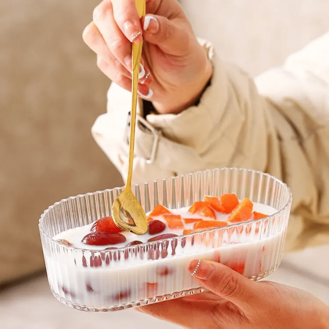 Multifunctional U-Shaped Vertical Stripe Snack Box