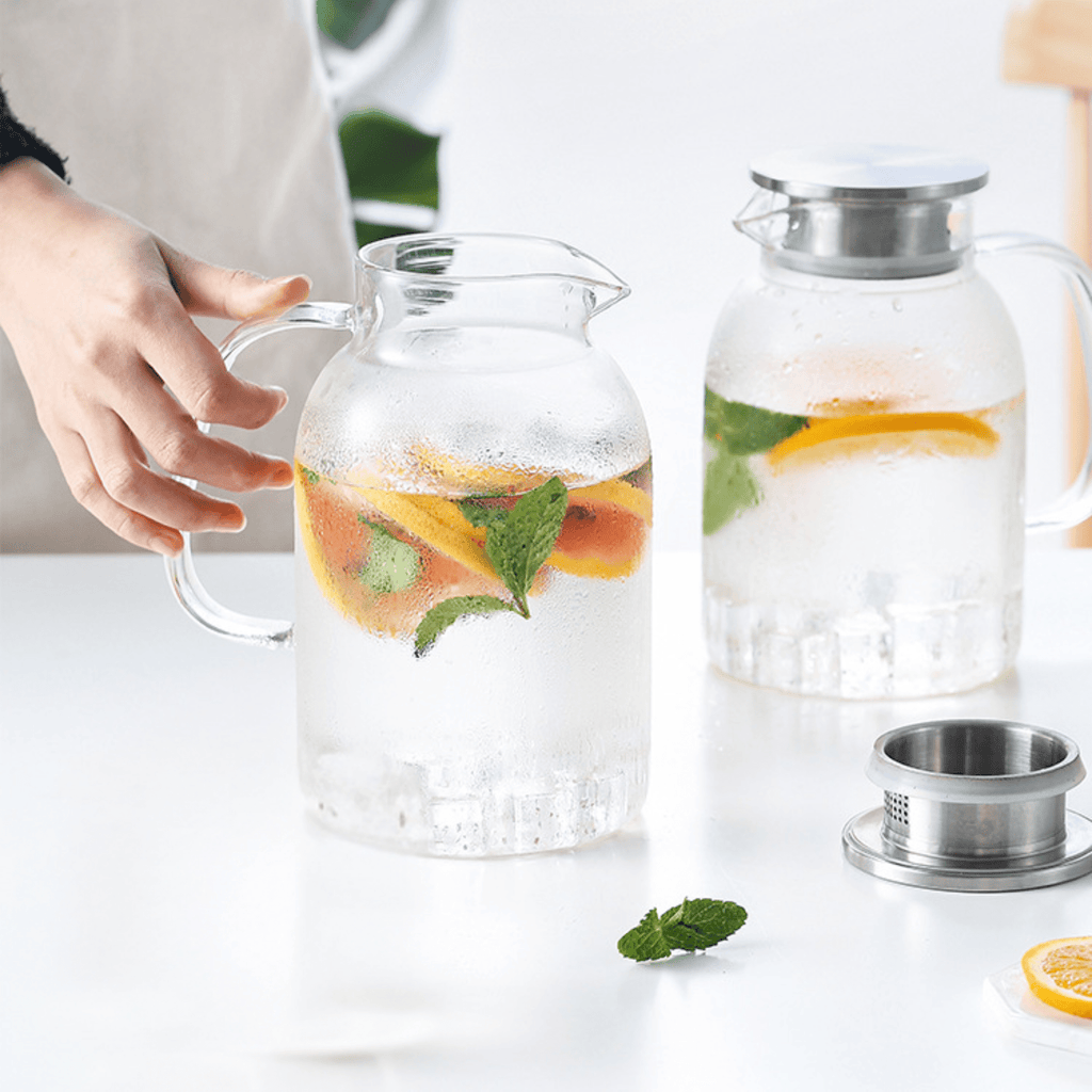 Multi-Purpose Large Capacity Heat-Resistant Borosilicate Glass Kettle - 1800ml
