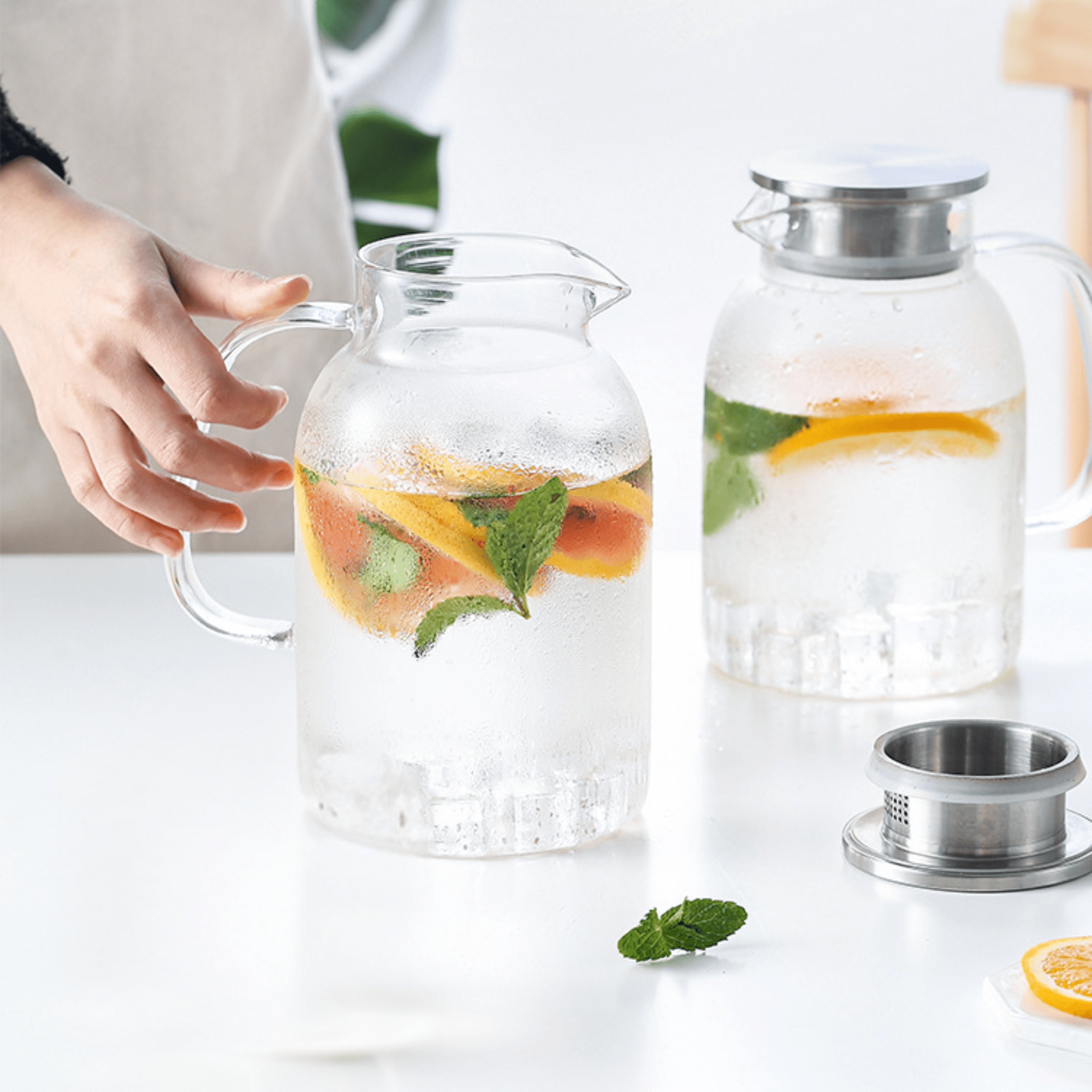 Multi-Purpose Large Capacity Heat-Resistant Borosilicate Glass Kettle - 1800ml