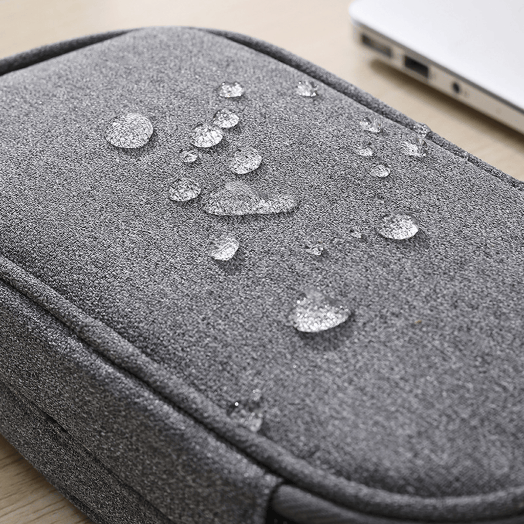 Portable  Storage Bag with Multiple Compartments and Zipper Closure