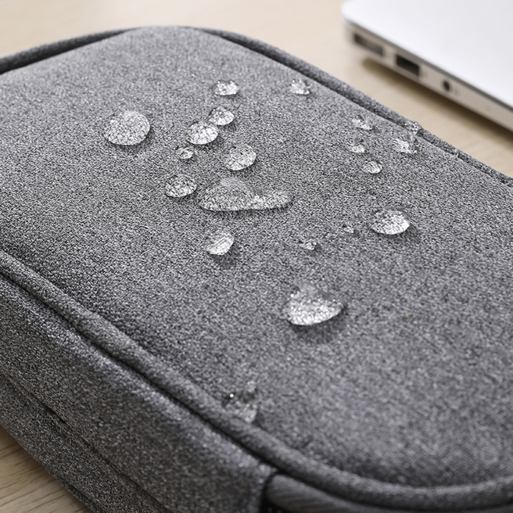 Portable  Storage Bag with Multiple Compartments and Zipper Closure
