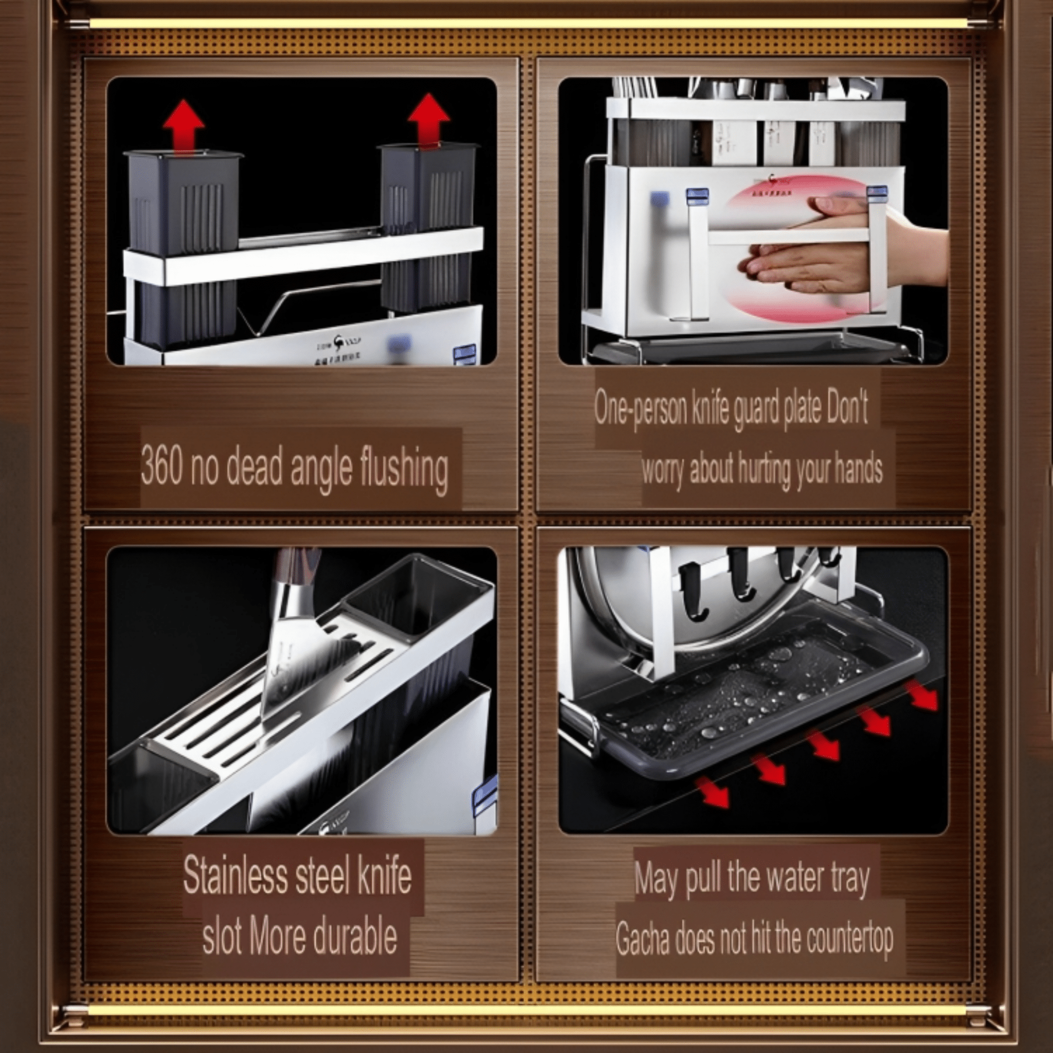 Space-Saving Knife Organizer Rack