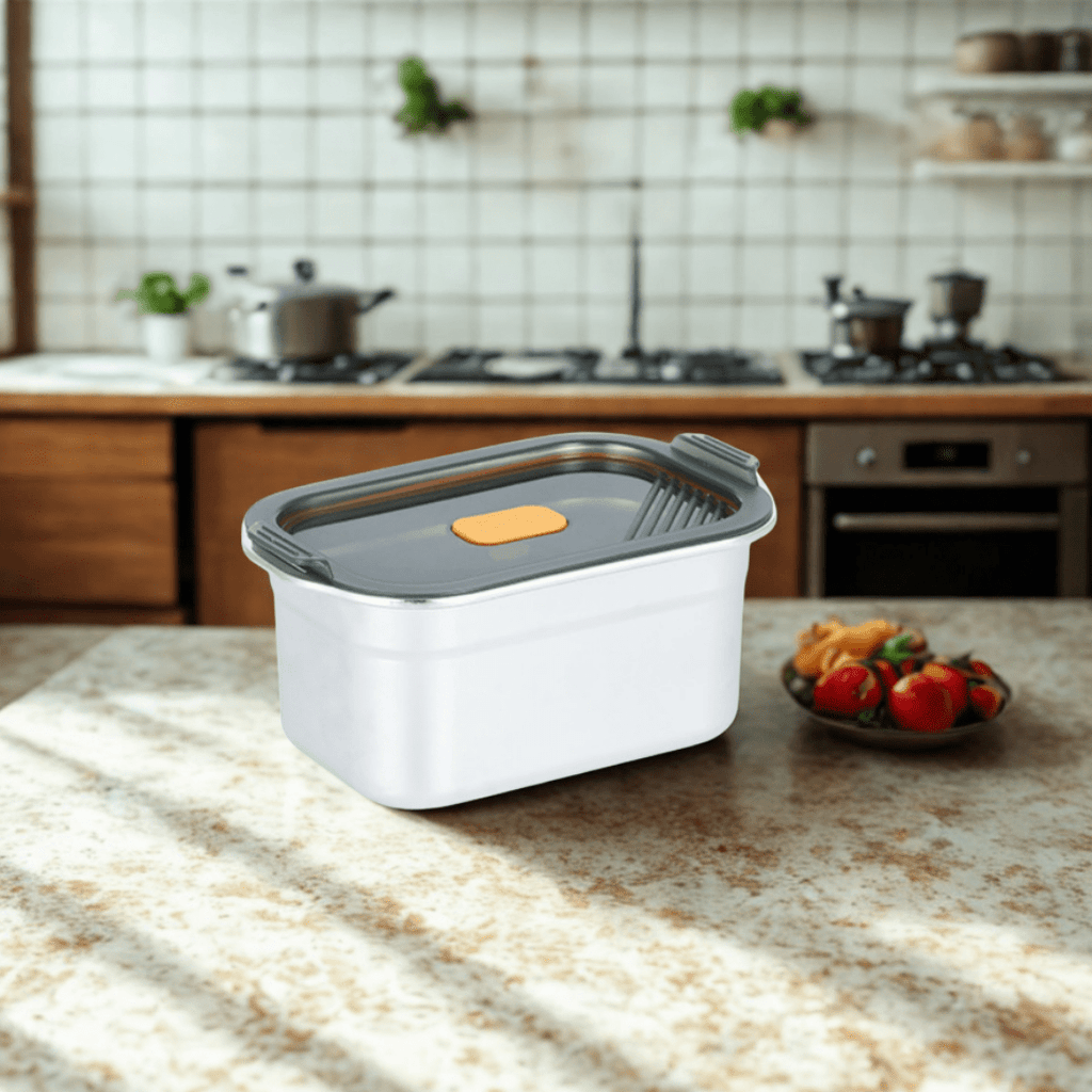 Multifunctional Vacuum-Sealed Stainless Steel Food Storage Container(1200ml)