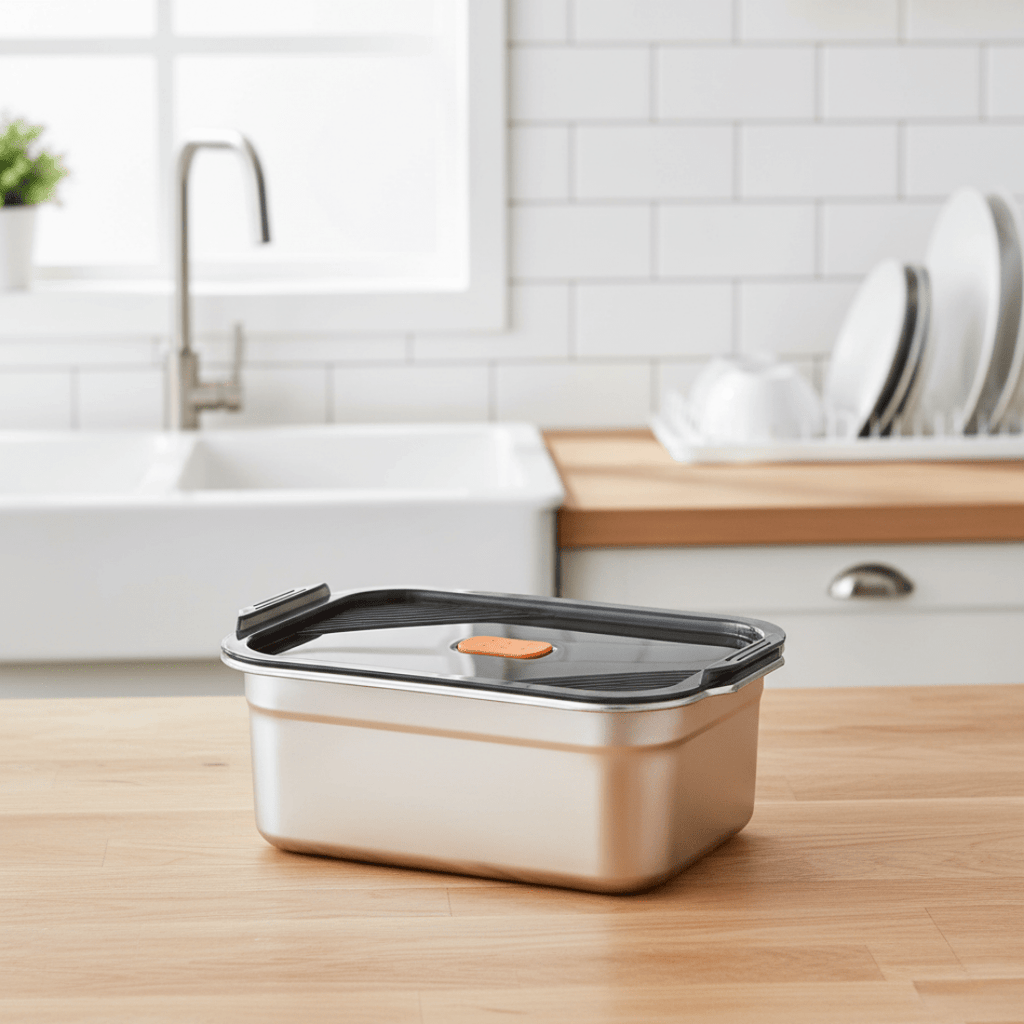 Multifunctional Vacuum-Sealed Stainless Steel Food Storage Container(2000ml)