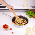 Multi-Purpose Stainless Steel Non-Stick Honeycomb Frying Pan With Lid(24cm)