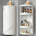 Multifunctional 360° Rotating Triangle 3 Layers Storage Cabinet(60cm)