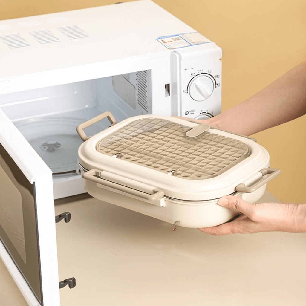 Stainless Steel Leakproof and Microwave-Safe Insulated Lunch Box(2000ml)